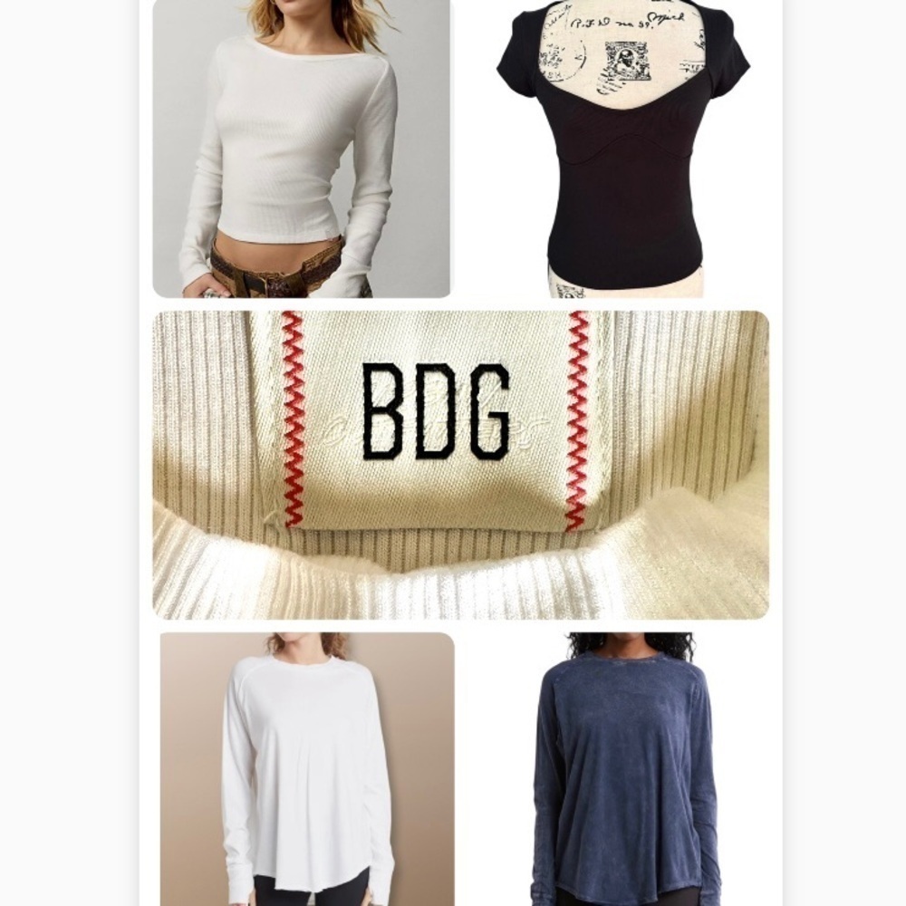 Mystery Lot 5 Women’s Tops Size S Nordstrom BDG Zella UO IRREGULAR AS IS